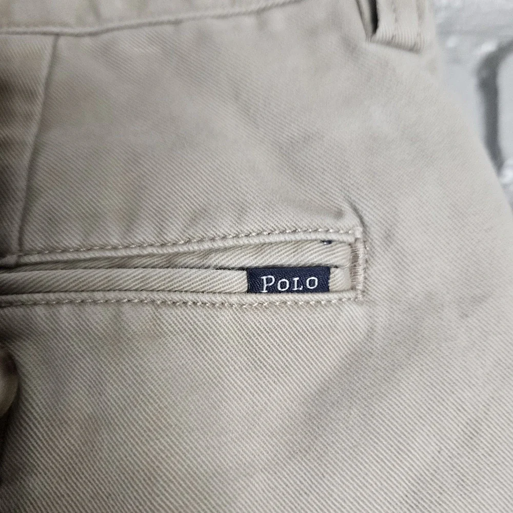 Polo Ralph Lauren Mens‎ Pants 34x32 Classic Fit Chino Khaki Golf Heritage